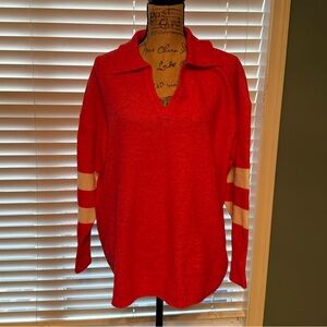 Lane Bryant Vibrant Red Knit Top